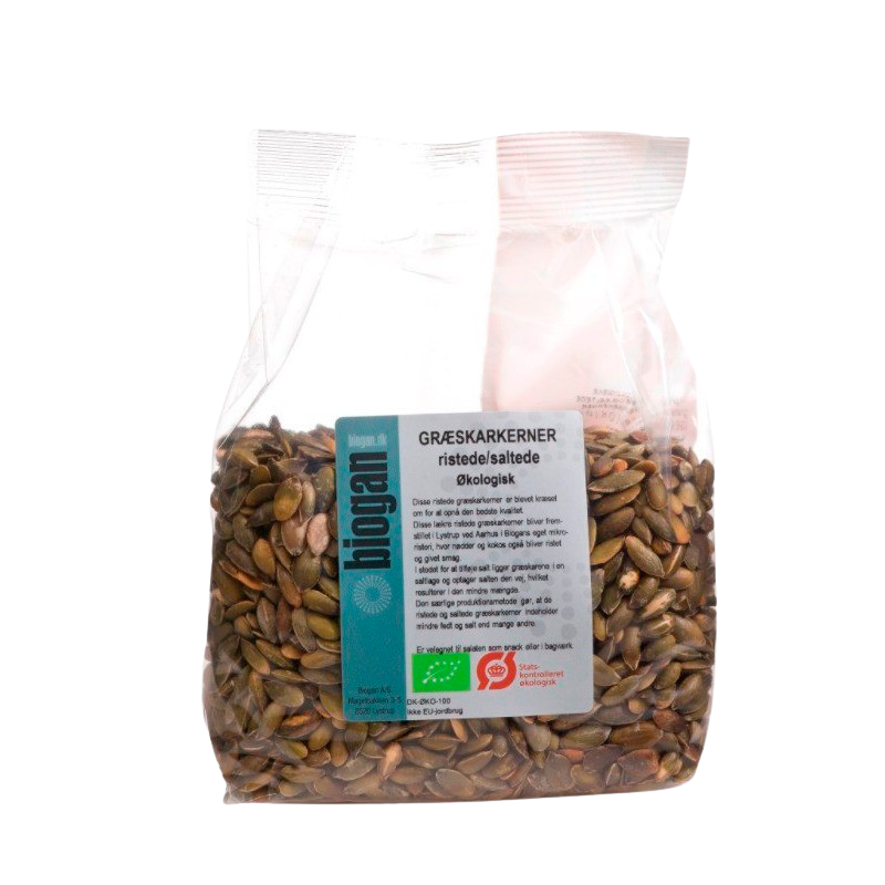 Biogan Græskarkerner Saltede Ristede Ø (250 g)