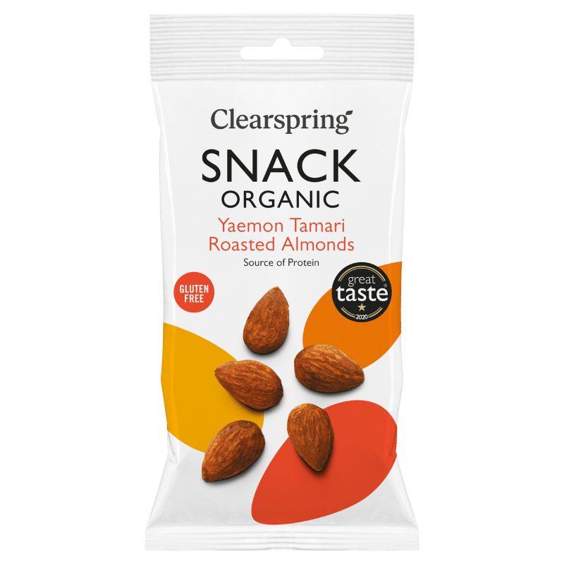 Clearspring Ristede Mandler Tamari Ø 30 gr.