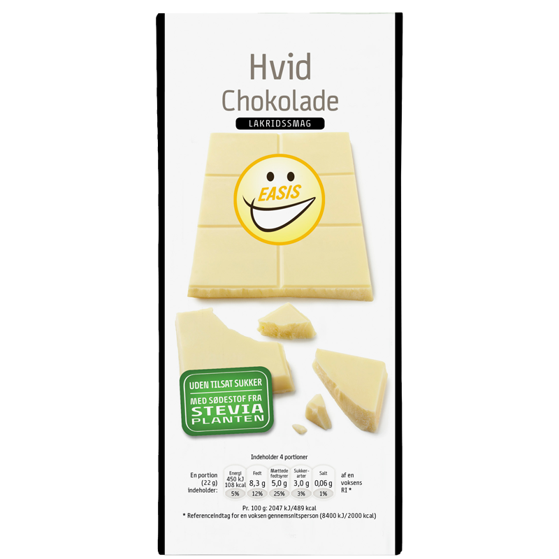 EASIS Hvid Chokolade m Lakrids