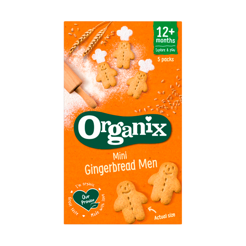 Organix Gingerbread Men Kiks (125 g)
