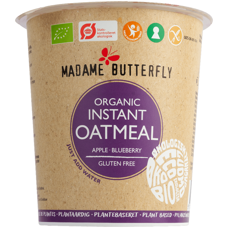 Madame Butterfly Oatmeal Apple Blueberry Glutenfri Ø (55 g)