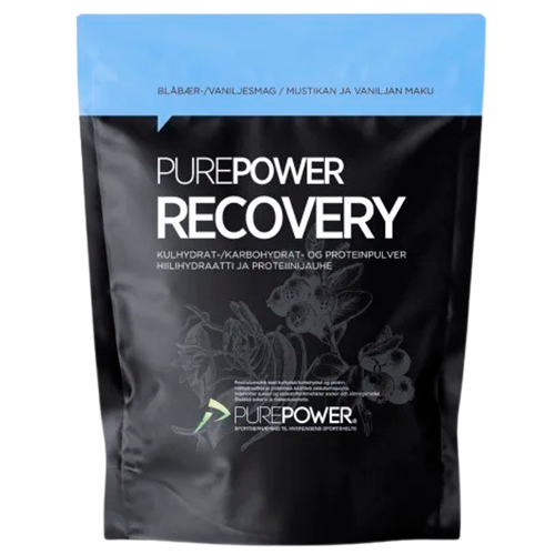 PurePower Proteinpulver med Kulhydrater Blåbær & Vanilje (400 g)