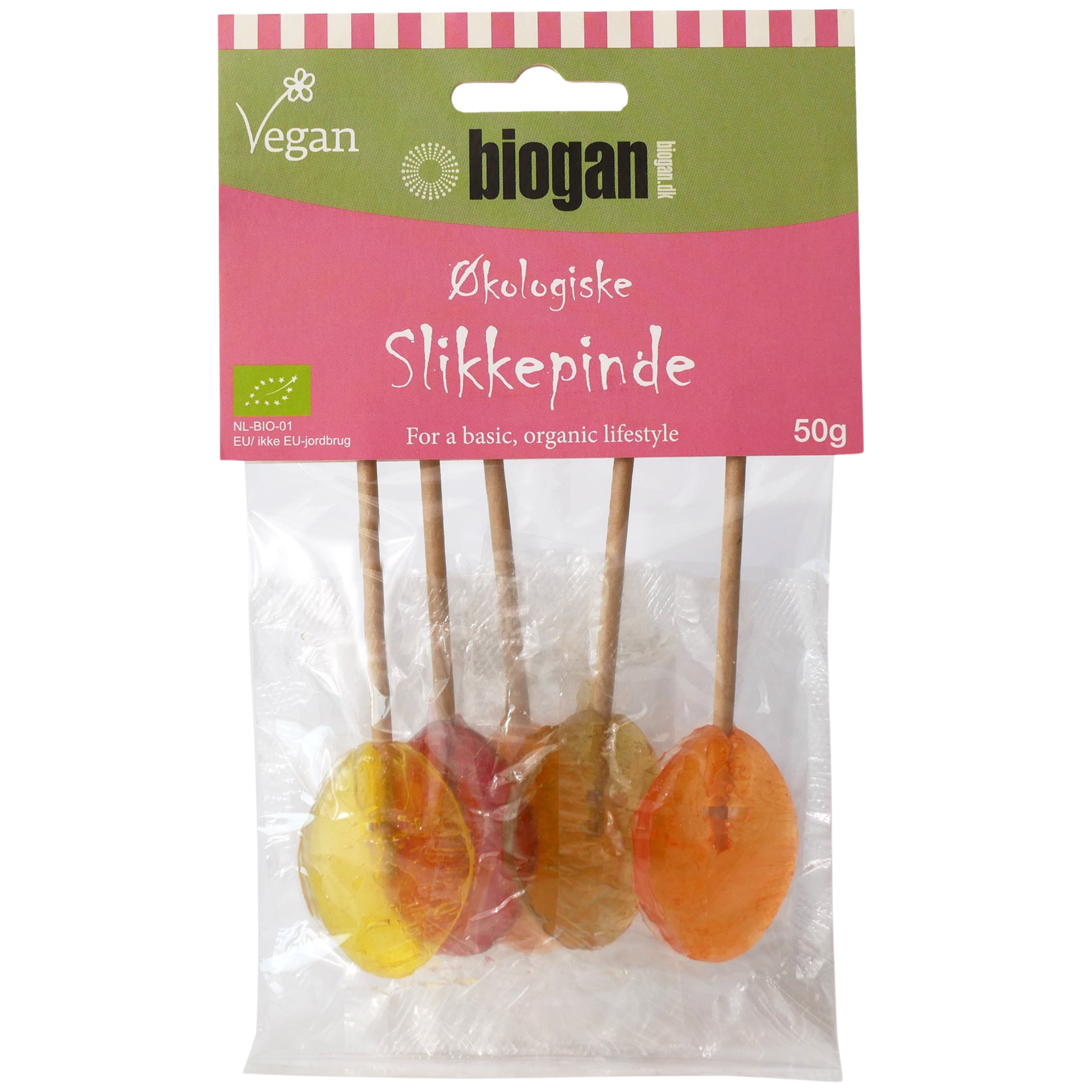 Biogan Slikkepinde Vegansk Ø (6 stk)
