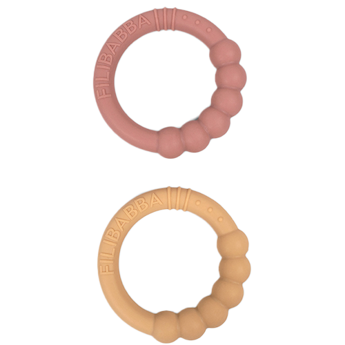 Filibabba Silikone Bidering Vintage Rose (2 stk)