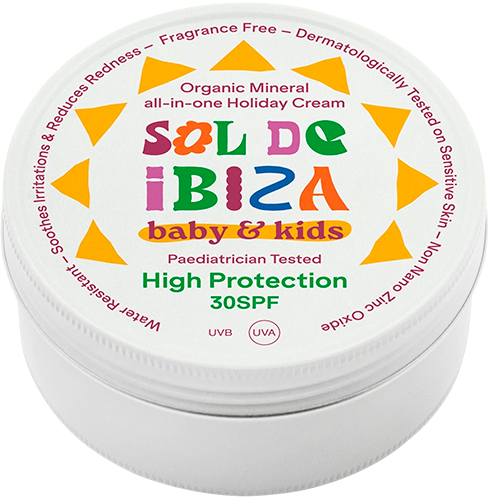 Sol De Ibiza Baby & Kids Organic Mineral All-in-One Sunscreen Cream SPF30 (100 g)
