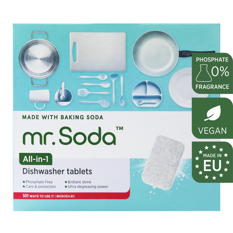 Mr. Soda Opvasketabs uden Fosfonater (30 stk)