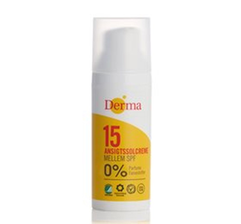 Derma Sun Ansigtssolcreme SPF 15 (50 ml)