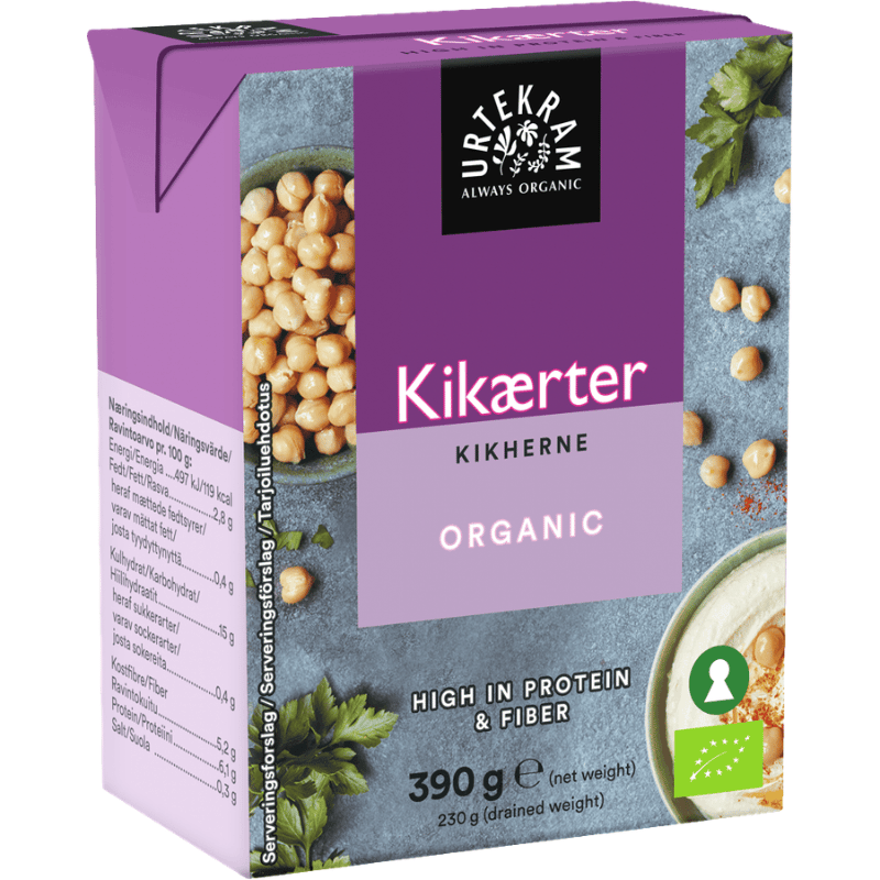 Urtekram Kikærter Ø (390 g)