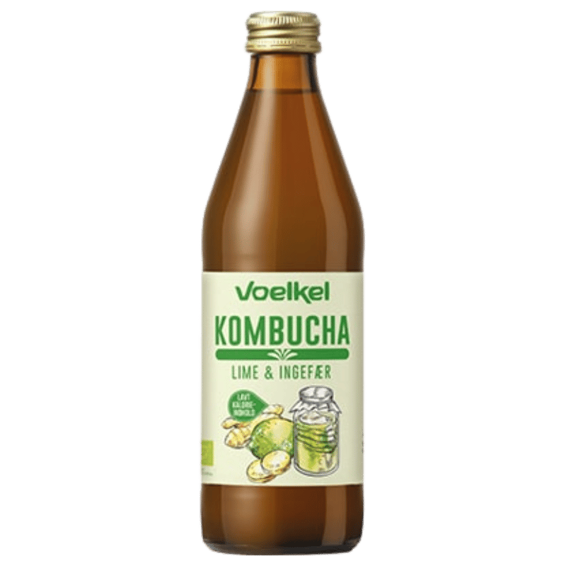 Voelkel Kombucha Lime-Ingefær Ø (0,33 l)