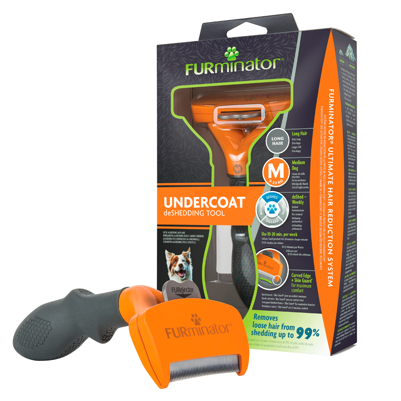 FURminator Deshedding Børste Til Store Hunde Langt Pels (1 stk)