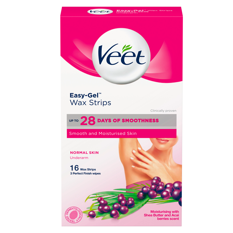 Veet Voksstrips Armhule Normal Hud (16 stk)