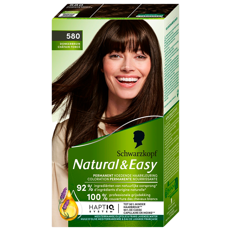 Schwarzkopf Natural & Easy 580 Velvet Darkbrown (1 stk)