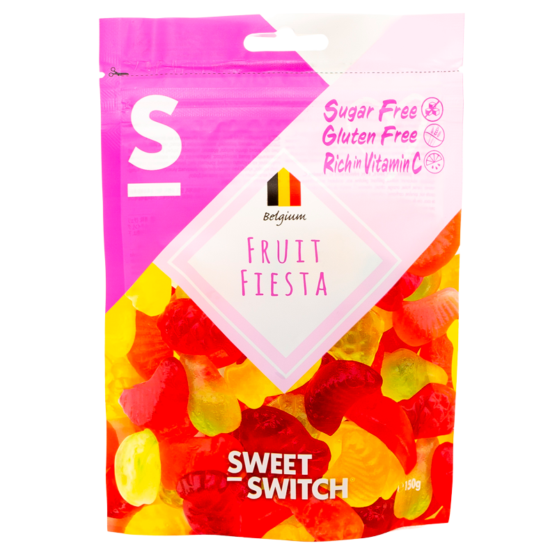 Sweet Switch Fiesta Vingummi Frugtblanding Sukkerfri (150 g)