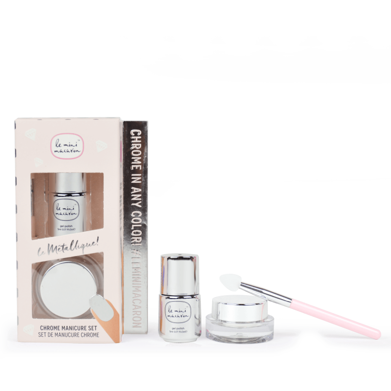 Le Mini Macaron Chrome Manicure Kit Le Metallique