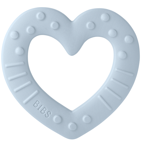 Bibs Baby Bitie Heart Baby Blue (1 stk)