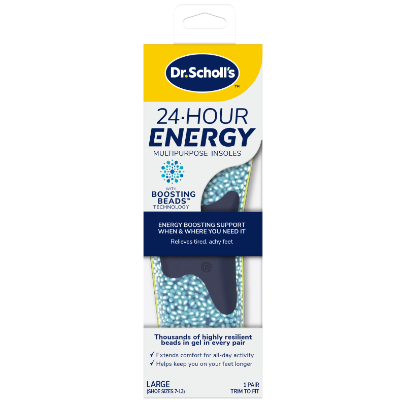 Scholl 24hr Energy Insoles (L) (1 sæt)