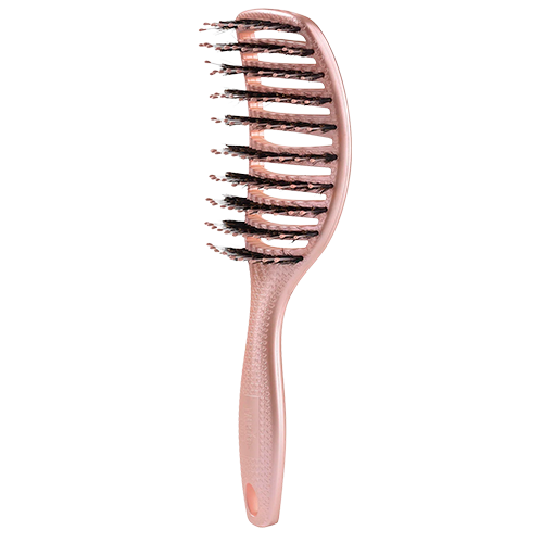 Yuaia Haircare Hårbørste Med Vildsvinehår Shiny Pink (1 stk)