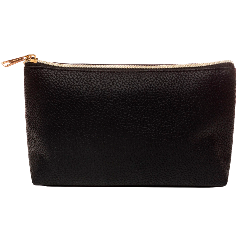 Voyage Siri Small Cosmetic Black Bag Faux Leather (19x13x6 cm)