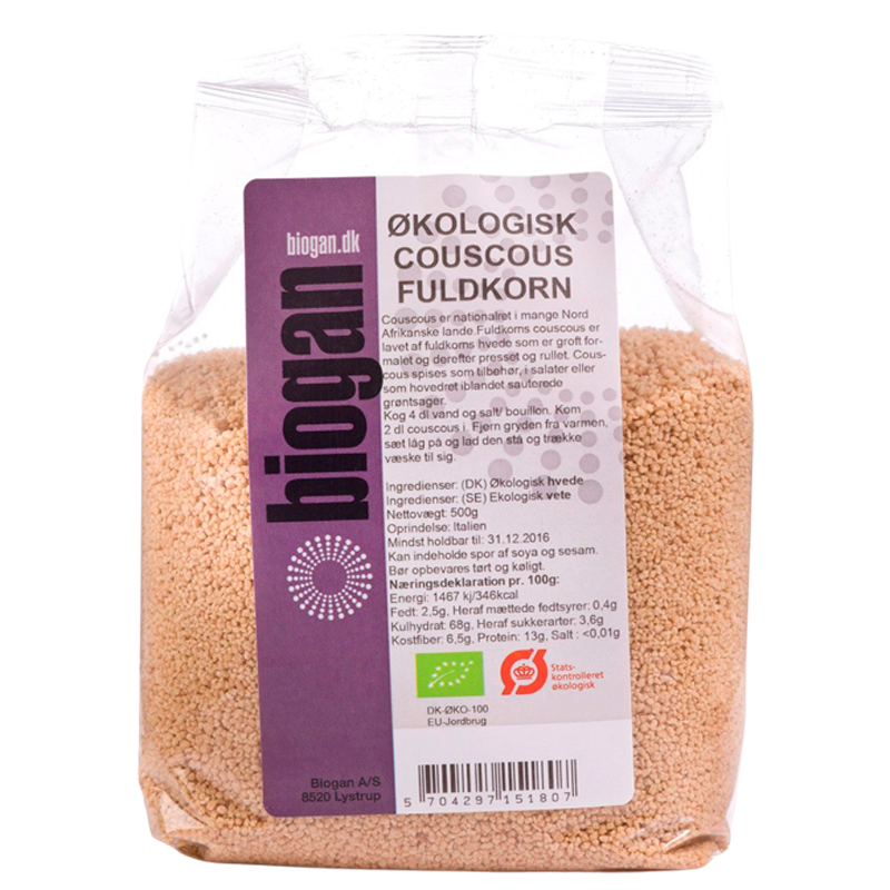 Biogan Couscous Fuldkorn Ø (500 g)