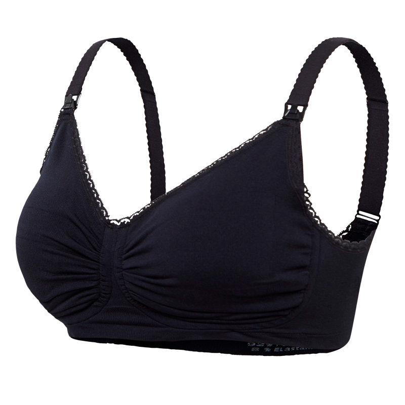 Carriwell Graviditets & Amme BH Med Carri-Gel Padded Støtte Sort - XXL (1 stk)