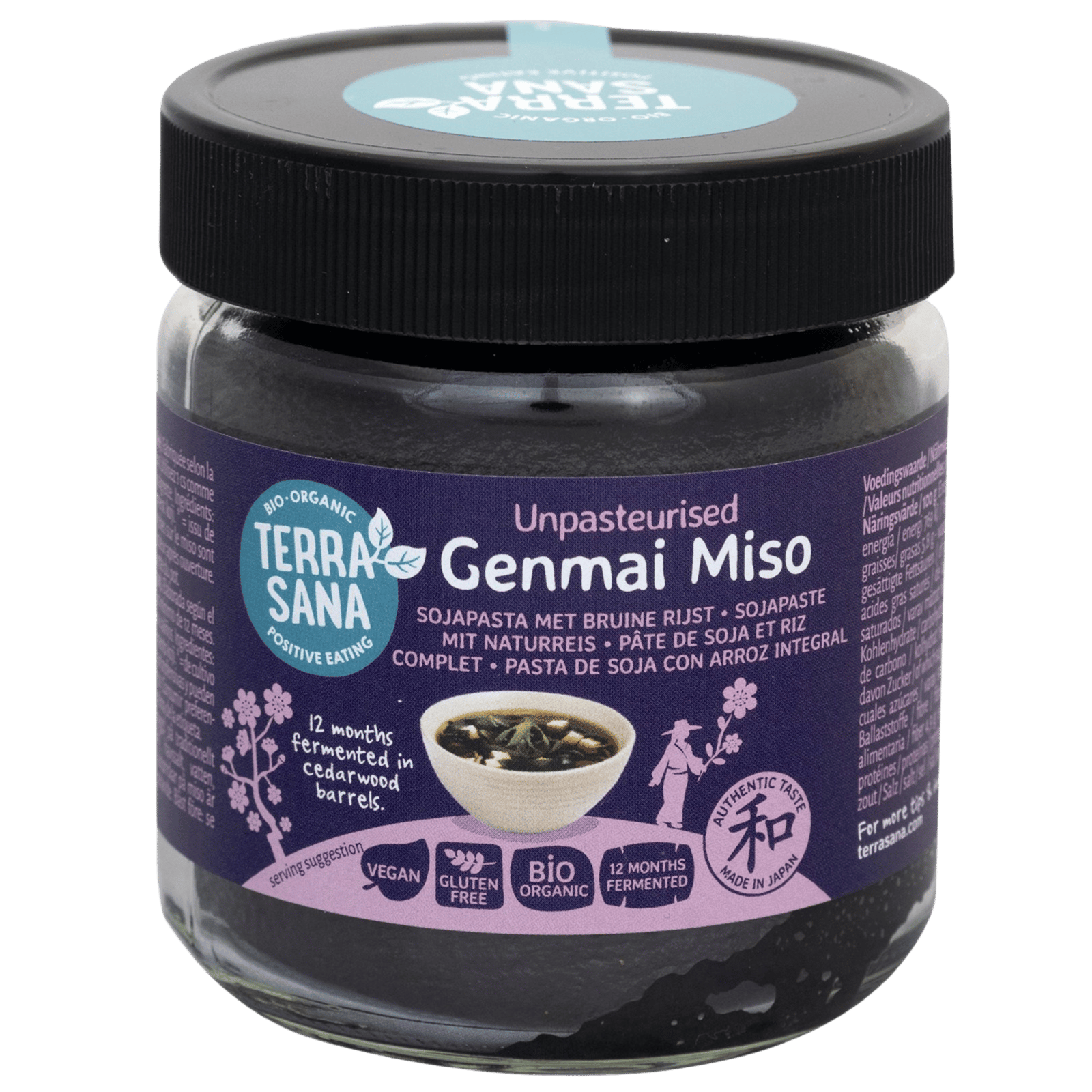 Terrasana Genmai Miso Upasteuriseret Glutenfri Ø (350 g)