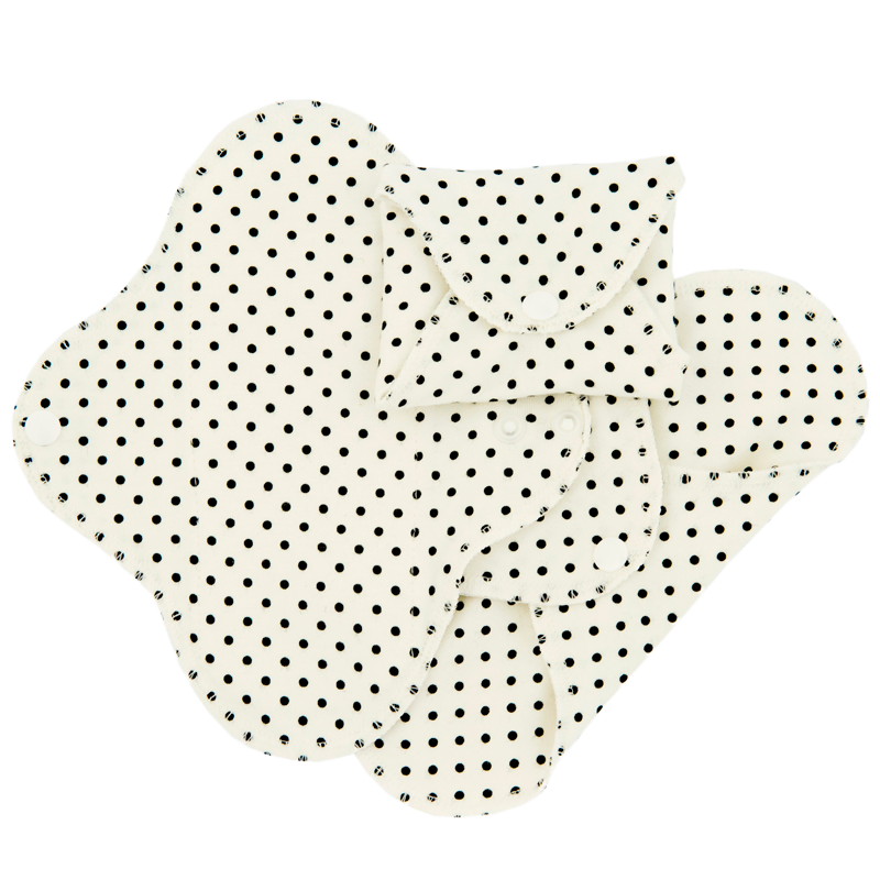 ImseVimse Panty Liners Active - Black Dot (3 pak)