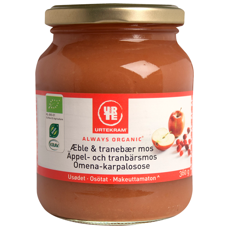 Urtekram Mos Æble & Tranebær Ø (360 g)