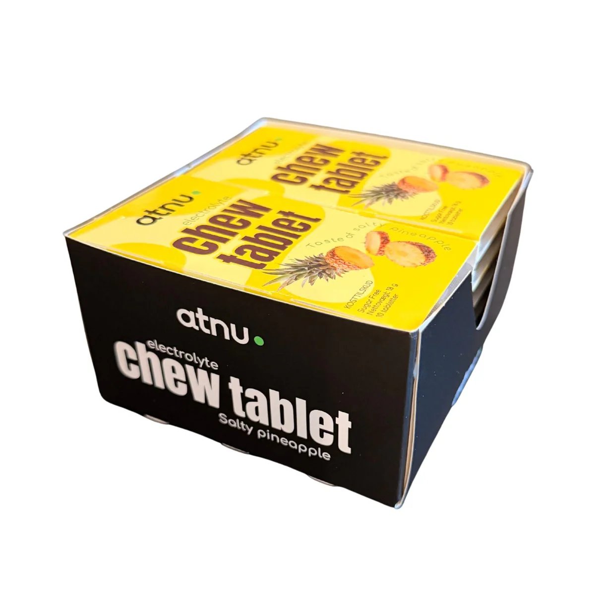 12 x ATNU Electrolyte Chew Tablet Salty Pineapple (10 tabl) | SW10134