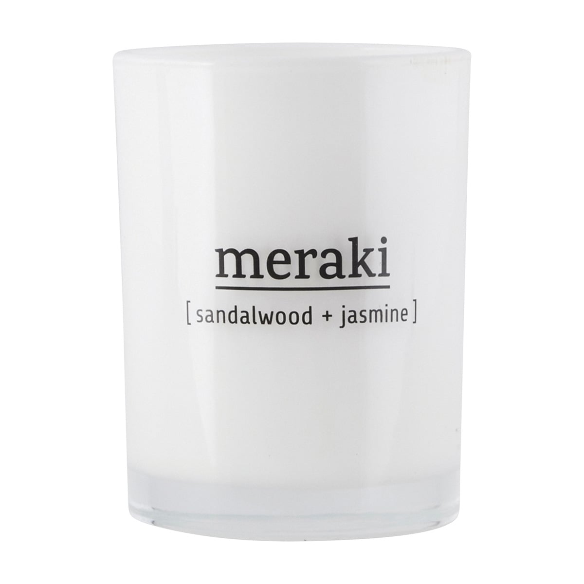 Meraki  Scented Candle Sandalwood & Jasmine (8x10,5 cm)