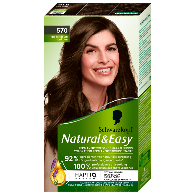 Schwarzkopf Natural & Easy 570 Maron Medium Brown (1 stk)