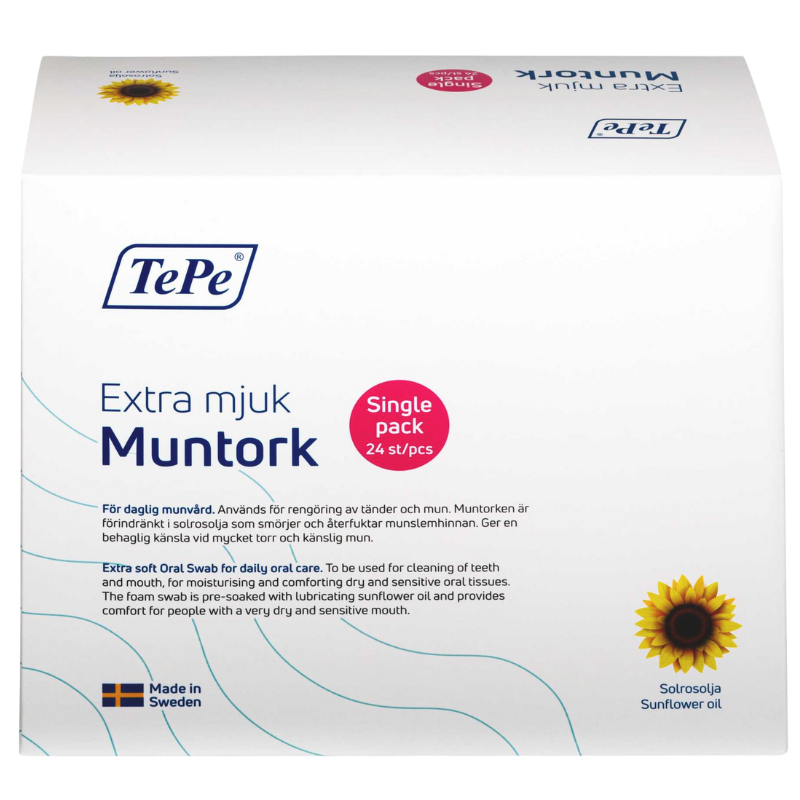 TePe Ekstra Blød Mundsvamp (24 stk)
