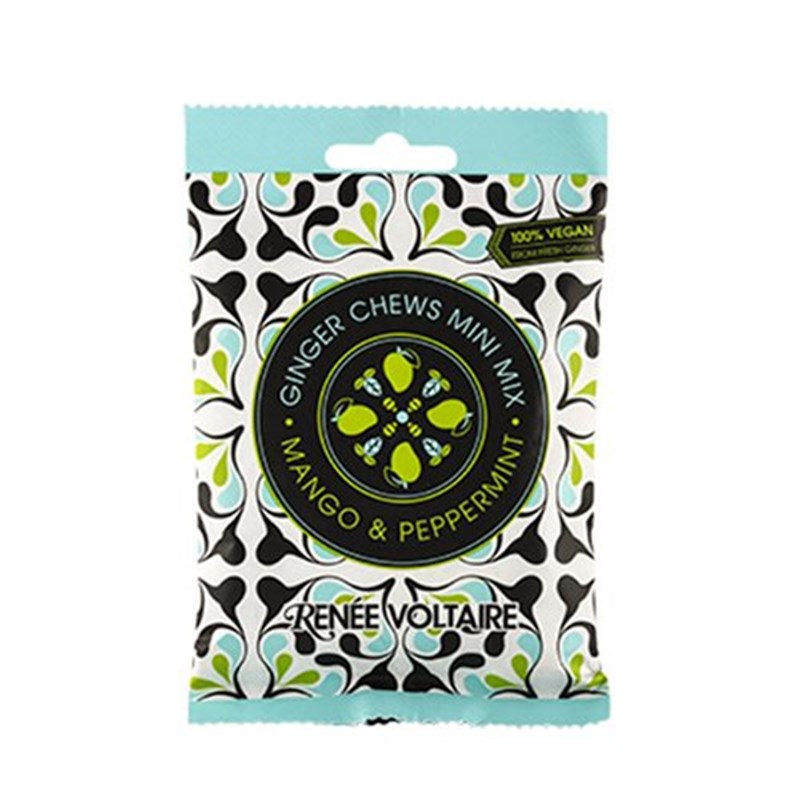 Renée Voltaire Ginger Chews Mini mix - Mango & Peppermint (48 g)