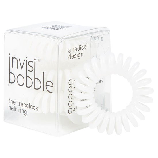 Invisibobble Spiral-elastikker Innocent White 3 stk.