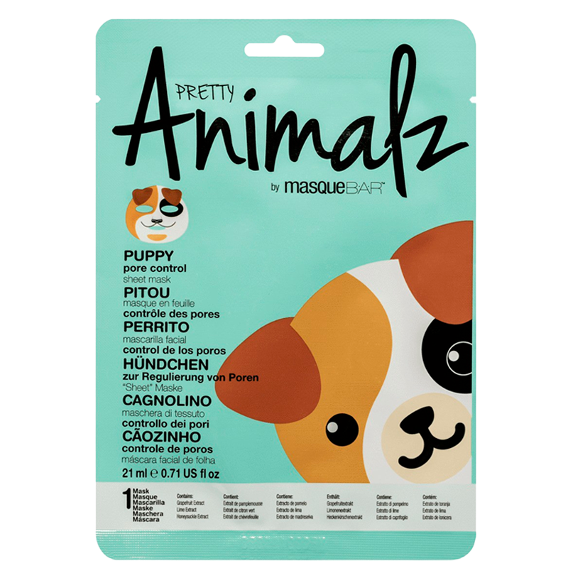 MasqueBar Animalz Puppy Sheet Mask (1 stk)