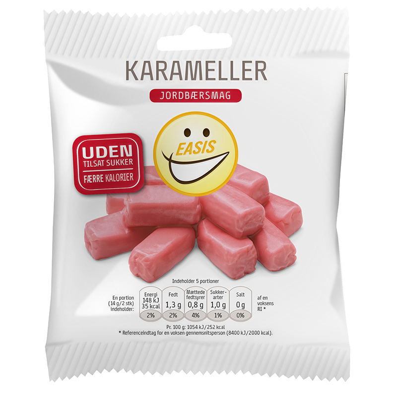 EASIS Karameller Jordbærsmag (70 g)