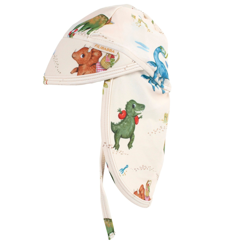 Filibabba Lykke – UV-solhat 1-3 år – Dino Beach (1 stk)