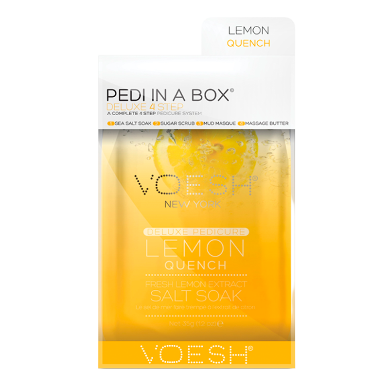 VOESH Pedi In A Box Deluxe 4 Step Pedicure Lemon Quench (1 stk)