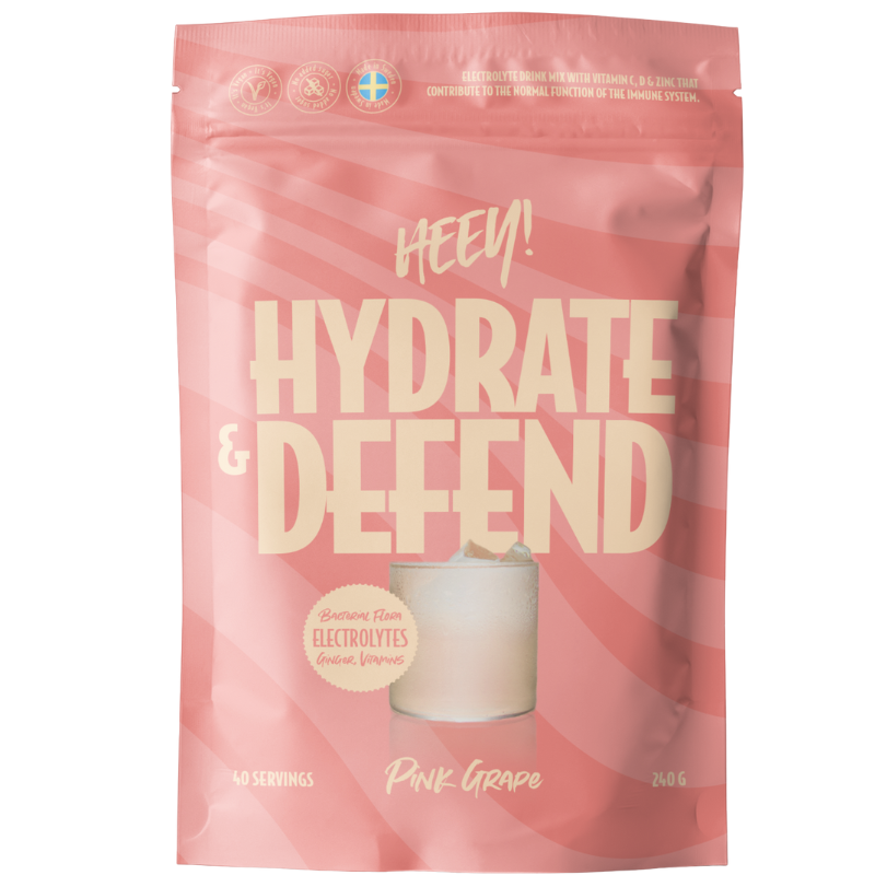Heey! Hydrate & Defend Electrolytes + Immune Boost Pink Grape (240 g)