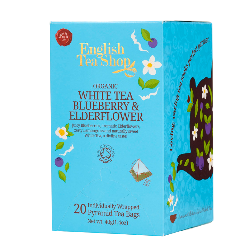 English Tea Shop White Tea Blueberry & Elderflower Ø (20 stk)