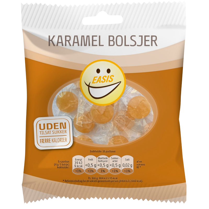 EASIS Karamel Bolsjer (70 g)