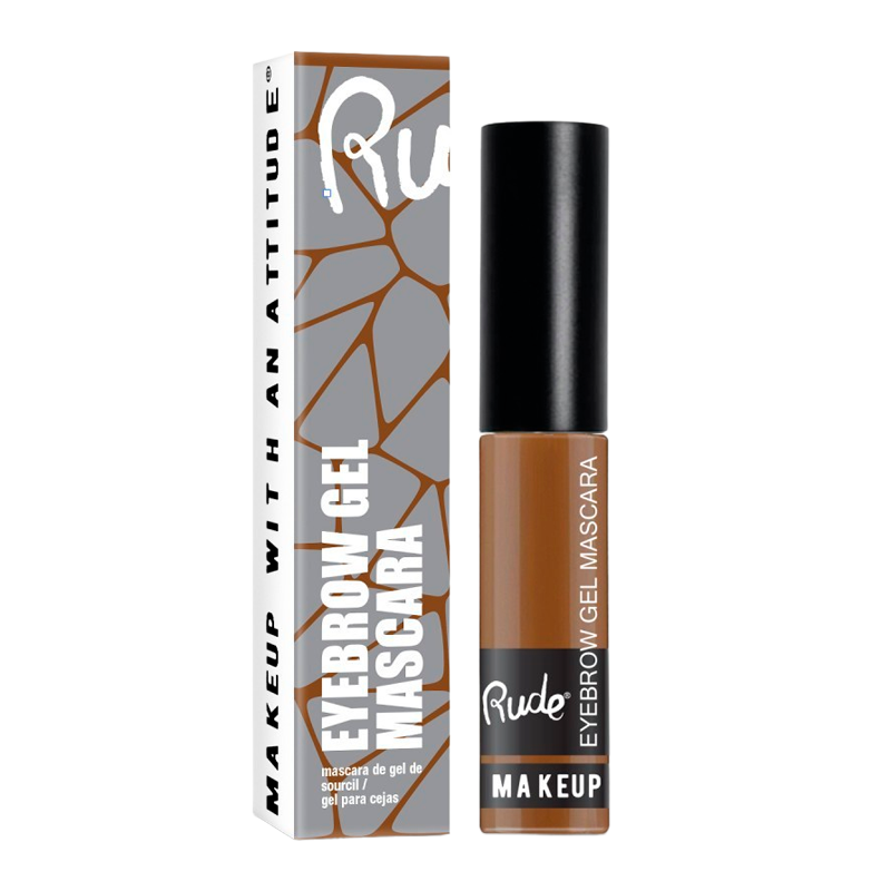 RUDE Cosmetics Eyebrow Gel Mascara Natural Brown (1 stk)