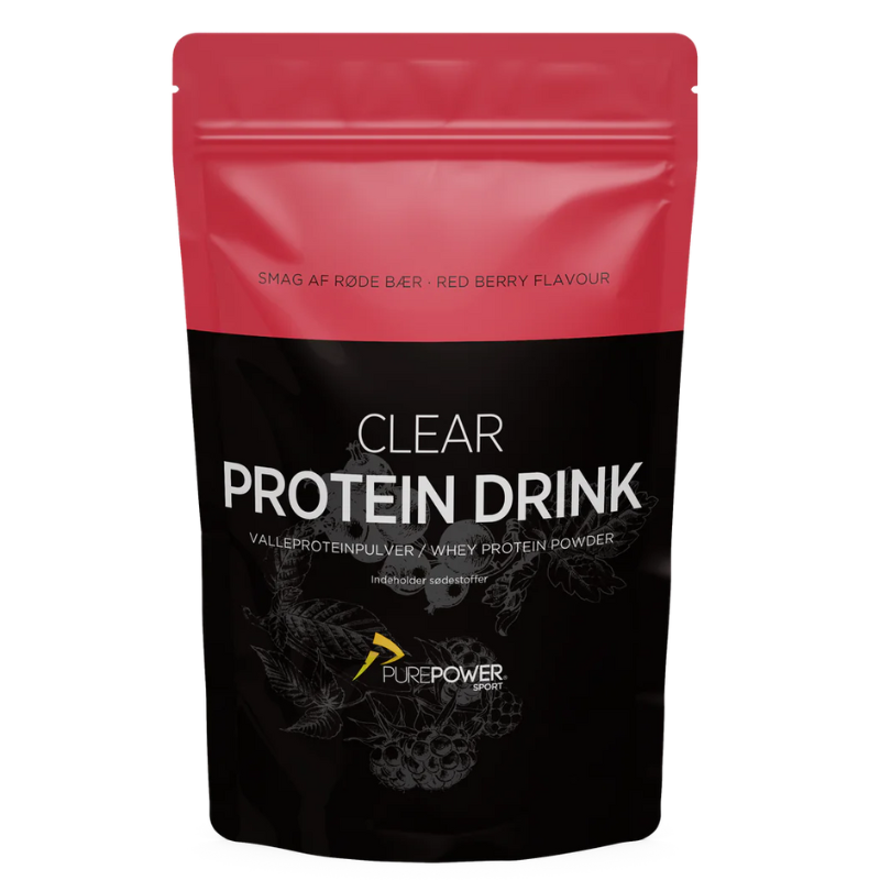 PurePower Clear Whey Rødebær (400 g)