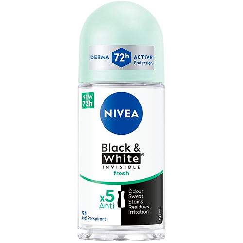 Nivea Black & White Fresh Female Roll On (50 ml)