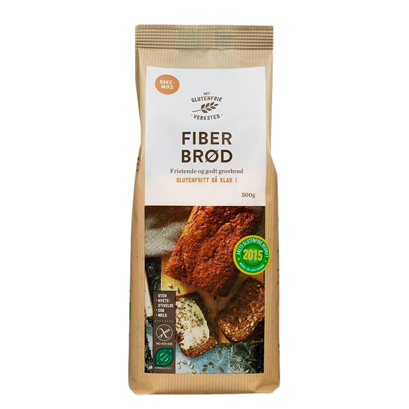 Det Glutenfrie Verksted Fiberbrød Glutenfri Ø (500 g)