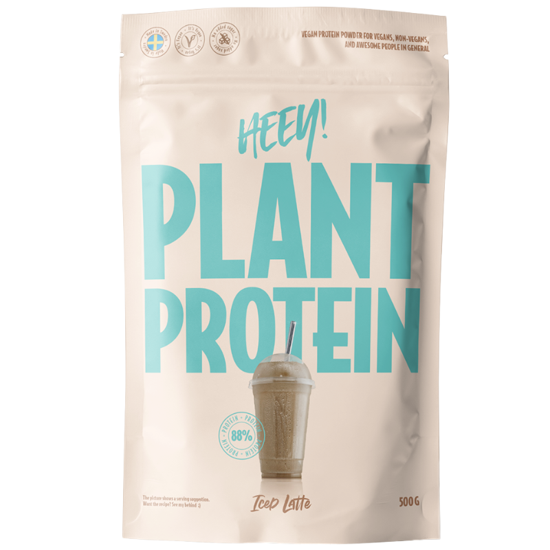 Heey! Vegan Plant Protein + Vitamin B12 Iced Latte (500 g)