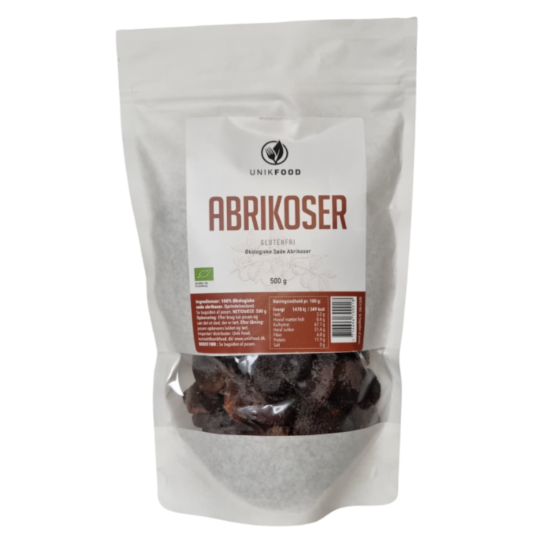 Unik Food Soltørrede Abrikoser Ø (500 g)