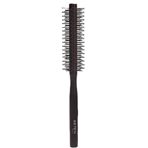 Se7en Styles Black Wooden Round Brush 12 mm (1 stk)