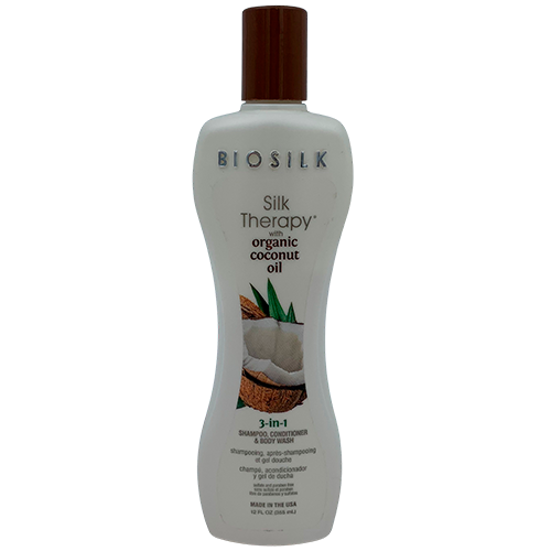 Biosilk Organic Coconut Oil 3-In-1 Shampoo 355 ml.