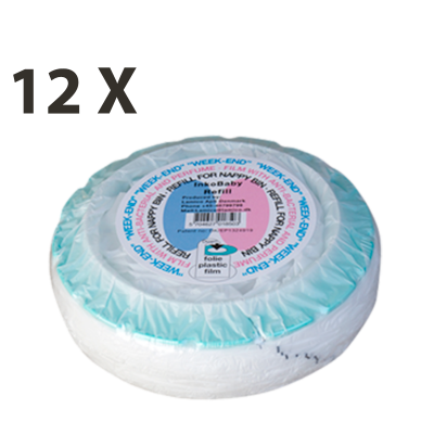 InkoBaby Blepose Refill Til Angelcare Weekend 16 x 4,5 cm (12 stk)