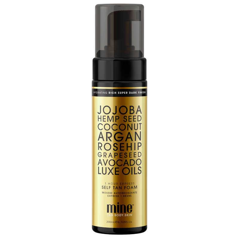 Minetan Luxe Oil Super Dark Foamed Oil (200 ml)